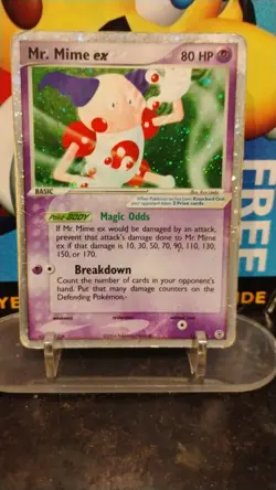 MR. MIME ex FireRed & LeafGreen POKEMON Holo Silver Border Trading Card 110/112 - Image 1