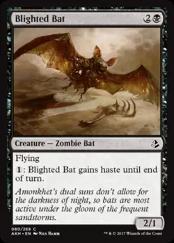 Blighted Bat -Foil Light Play MTG Amonkhet - Image 1