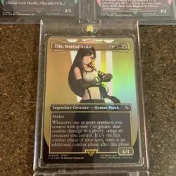 Tifa, Martial Artist #0206 (Borderless) (FOIL) Unplayed NM MTG Final Fantasy - Image 2