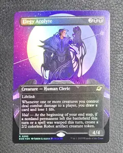 MTG - Elegy Acolyte (Borderless Foil) - Edge of Eternities NM Condition Magic - Image 1