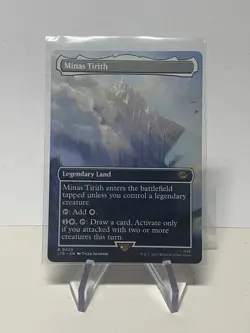 Minas Tirith (0420) - Borderless MTG LotR Legendary Land Nexum Cards and more! - Image 1