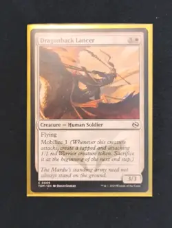 Dragonback Lancer NM Tarkir: Dragonstorm [TDM] MTG Common #0009 Regular Mint - Image 1
