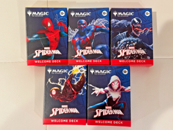 New Magic MTG Spider-Man Spiderman All 5 Welcome Decks SDCC 2025 Special Event - Image 1