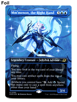 Mm'menon, the Right Hand (Borderless) - FOIL - Edge of Eternities - MTG Magic 💧 - Image 1