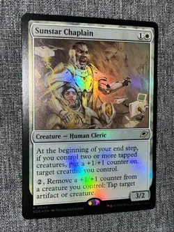 FOIL R 0040 Sunstar Chaplain Rare Edge of Eternities EOE MTG Card Human Cleric - Image 1