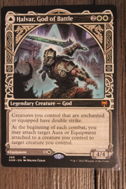 MTG TCG Halvar, God of Battle (Showcase) Kaldheim Regular (Non Foil) - Image 1