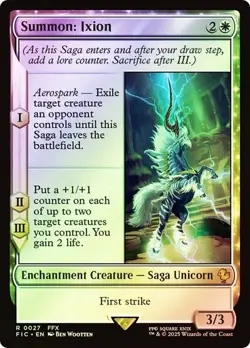 MAGIC FINAL FANTASY SUMMON: IXION (SURGE FOIL) R 27 FIC MTG FCA TCG - Image 1