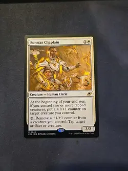 R 0040 Sunstar Chaplain Rare Edge of Eternities EOE MTG Card Human Cleric - Image 1