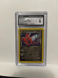 2002 Pokemon Neo Destiny Unlimited Dark Scizor Holo Rare 9/105 CGC 6 - Image 3