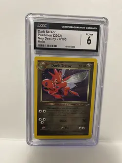 2002 Pokemon Neo Destiny Unlimited Dark Scizor Holo Rare 9/105 CGC 6 - Image 4