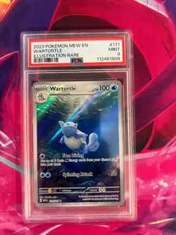 Wartortle 171/165 Scarlet & Violet 151 PSA Graded 9 English Pokemon TCG - Image 1