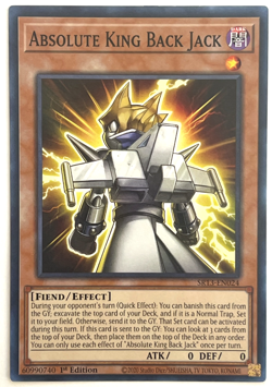 YuGiOh! - Absolute King Back Jack - SR13-EN024 - 1st Edition - Common - Image 1