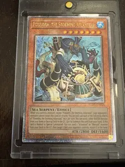Yugioh Poseidra, The Storming Atlantean SUDA-EN016 Quarter Century Secret Rare - Image 1