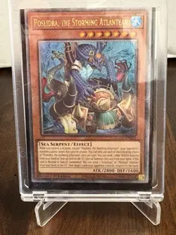 Yugioh Poseidra, The Storming Atlantean SUDA-EN016 Quarter Century Secret Rare - Image 2