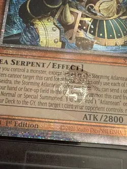 Yugioh Poseidra, The Storming Atlantean SUDA-EN016 Quarter Century Secret Rare - Image 3