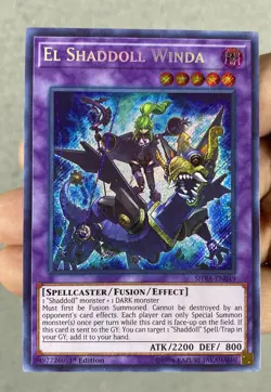 Yugioh El Shaddoll Winda SHVA-EN049 Secret Rare 1st Ed NM - Image 1