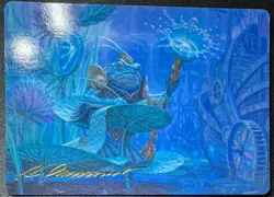 Dour Port-Mage Art Card (Gold-Stamped Signature) Art Series: Bloomburrow Regular - Image 1