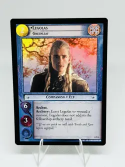 Lord Of The Rings TCG CCG Foil Card 0P13 Legolas Greenleaf LOTR 2002 Decipher NM - Image 1