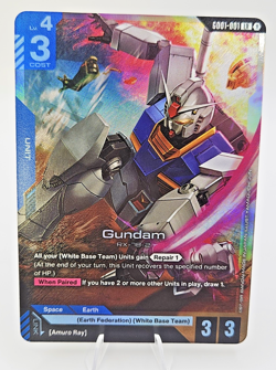 Gundam (GD01-001) - Newtype Rising #GD01-001 LR - NM Holo Foil Gundam Card Game - Image 1
