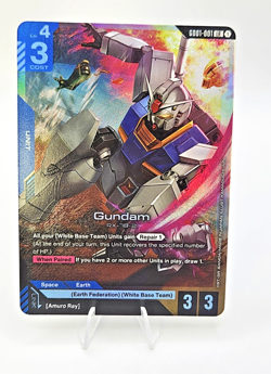 Gundam (GD01-001) - Newtype Rising #GD01-001 LR - NM Holo Foil Gundam Card Game - Image 4