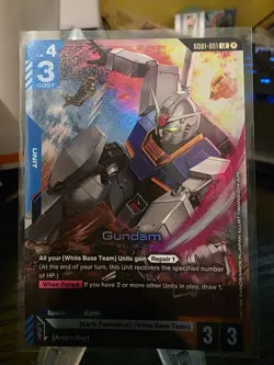 Gundam (GD01-001) - Newtype Rising #GD01-001 LR - NM Holo Foil Gundam Card Game - Image 1