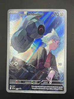 Steven's Beldum Pokemon TCG SVP 207 Rival Battle Deck Black Star Promo Card NM - Image 1