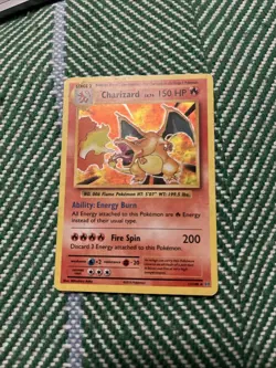 Pokemon Charizard Base Set First Edition Holo Card 2016 - Image 1