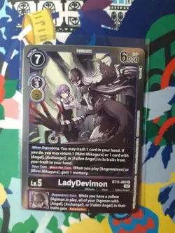 Digimon Card Game LadyDevimon BT11-083 Rare - Dimensional Phase - Near Mint - Image 1