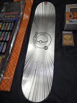 Santa Cruz Charmander Skateboard With PoP w/ PSA Graded 1999 Gem MT 10 Game Card - Image 3