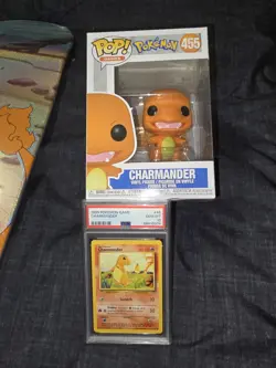 Santa Cruz Charmander Skateboard With PoP w/ PSA Graded 1999 Gem MT 10 Game Card - Image 4