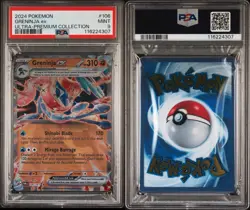Greninja EX UPC #106 2024 Pokemon Twilight Masquerade Promo (Metal Card) PSA 9 - Image 3