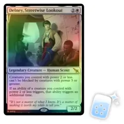 FOIL DELNEY, STREETWISE LOOKOUT Murders At Karlov Manor MKM Magic MTG MINT CARD - Image 1