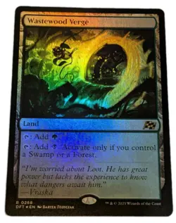 Wastewood Verge Aetherdrift Mtg Foil Rare Dual Land Magic The Gathering - Image 1