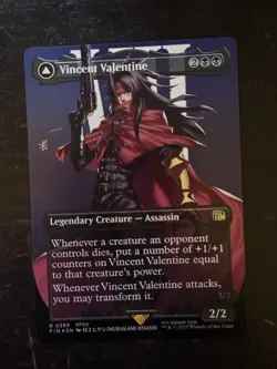 MTG Final Fantasy English Vincent Valentine Borderless 0383 Foil - Image 1