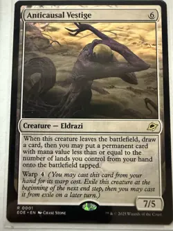 MTG Anticausal Vestige 0001 *Non-Foil* Base Rare Edge Of Eternities NM/MT - Image 1