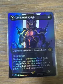 MTG Cecil, Dark Knight (Borderless Foil) Final Fantasy Magic the Gathering - Image 1