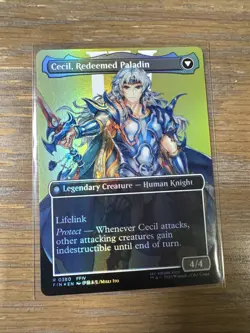 MTG Cecil, Dark Knight (Borderless Foil) Final Fantasy Magic the Gathering - Image 2