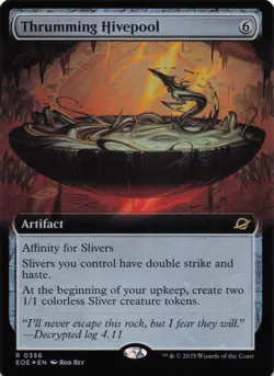 Thrumming Hivepool (#356) - Borderless - Foil - Edge of Eternities (EOE) MTG - Image 1