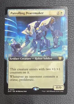 Patrolling Peacemaker- Commander: Edge of Eternity Extended Art Regular MTG-NM - Image 1