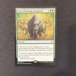 Overwhelming Stampede NM Modern Masters 2015 MM2 English Regular MTG - Image 1
