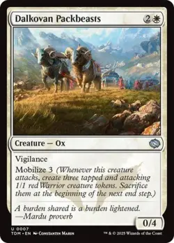 Dalkovan Packbeasts -Foil Near Mint MTG Tarkir: Dragonstorm - Image 1