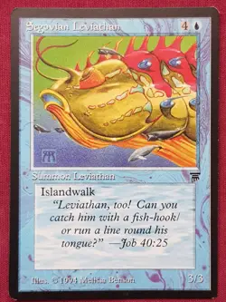 Magic The Gathering LEGENDS SEGOVIAN LEVIATHAN blue card MTG - Image 1