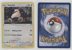 Snorlax (Blister Cosmos Holo) Holo Pokemon Sword & Shield #140 02l5 - Image 3