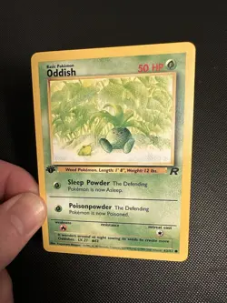 Pokemon TCG Team Rocket Oddish 1st Edition 63/82 WotC Vintage - Image 1