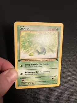 Pokemon TCG Team Rocket Oddish 1st Edition 63/82 WotC Vintage - Image 2