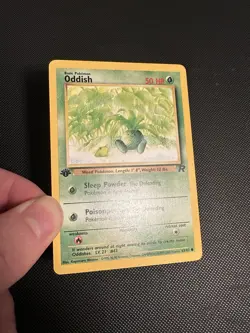 Pokemon TCG Team Rocket Oddish 1st Edition 63/82 WotC Vintage - Image 3