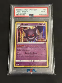 Pokemon Gengar SWSH241 Black Star Promo PreRelease PSA 10 GEM 💎🔥 - Image 1