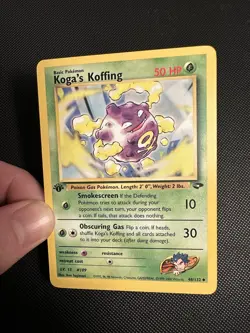 Pokemon TCG 48/132 Koga's Koffing Gym Challenge 1st Edition WotC Vintage - Image 4