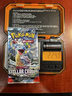 (VERY HEAVY) 22.48g Pokemon TCG Stellar Crown Booster Pack (SEALED)✅ - Image 1