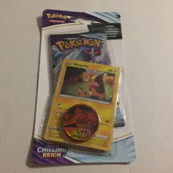New Pokemon Holo Morpeko Chilling Reign Blister Pack + Coin - Image 1